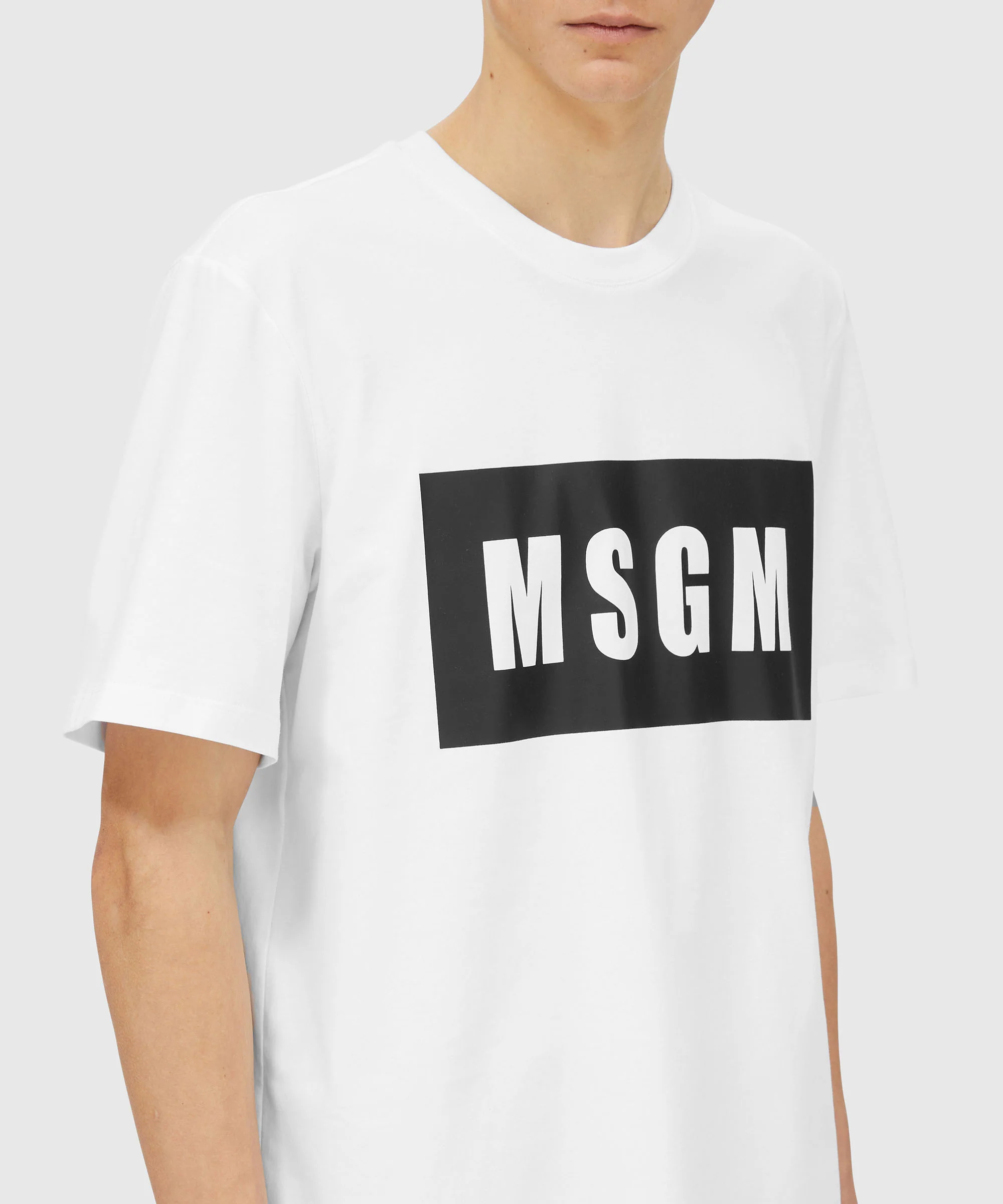 Cotton T-shirt with box logo - Image 5